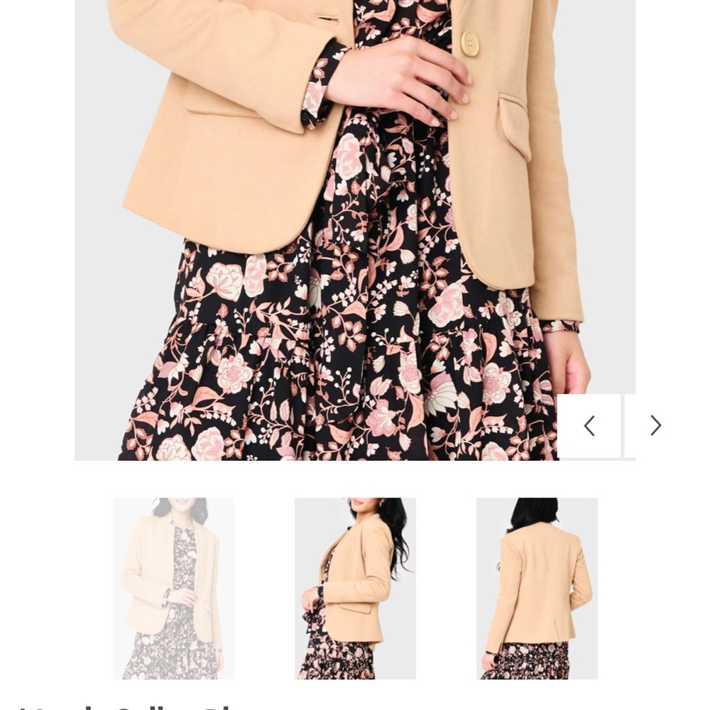 Elegant Tan Women's Blazer
